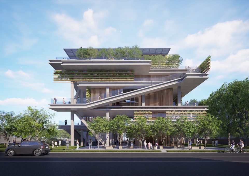 张庙街道文化中心概念方案，上海/ OPEN建筑事务所- 谷德设计网