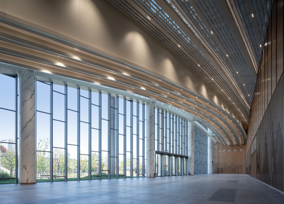 anji international convention and exhibtiion center by inernational frederic rolland architecture tus design group