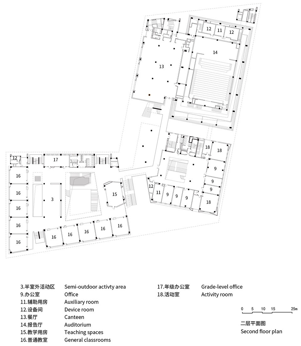 The Relocation and Expansion Project of Wuning Middle School in Putuo District Shanghai by Atelier Archmixing 拷贝