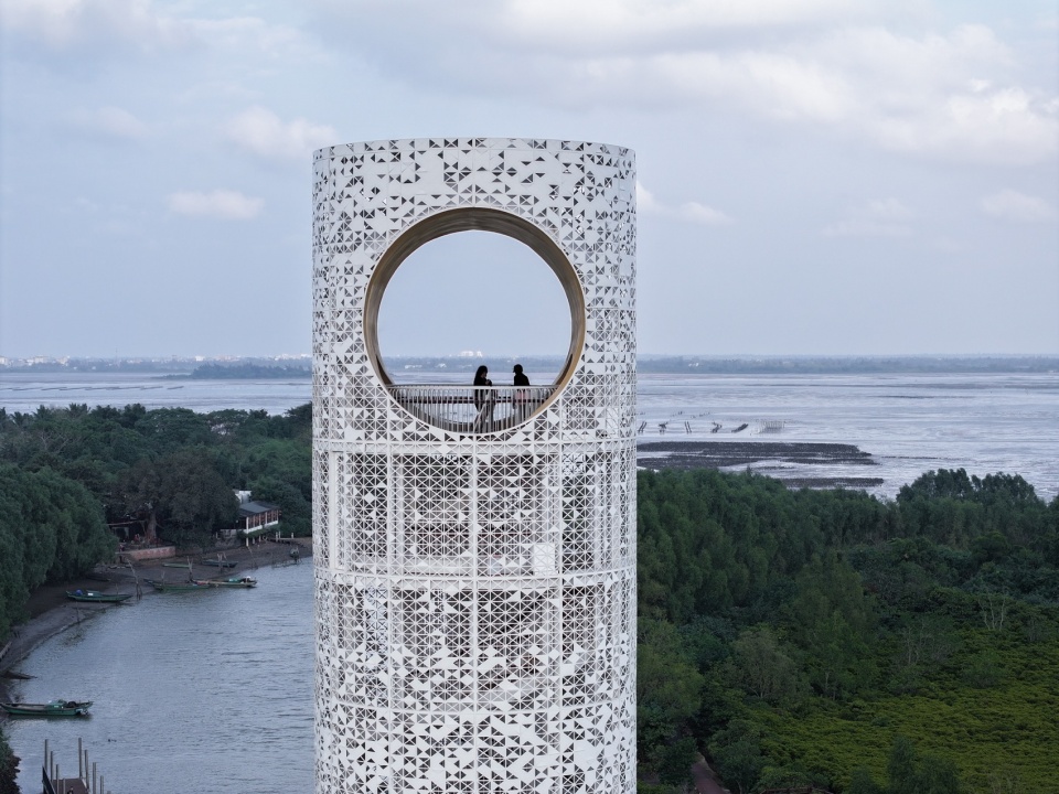 observation tower of dongzhai harbor mangrove natural reserve area by architectural design research institute of scut co ltd