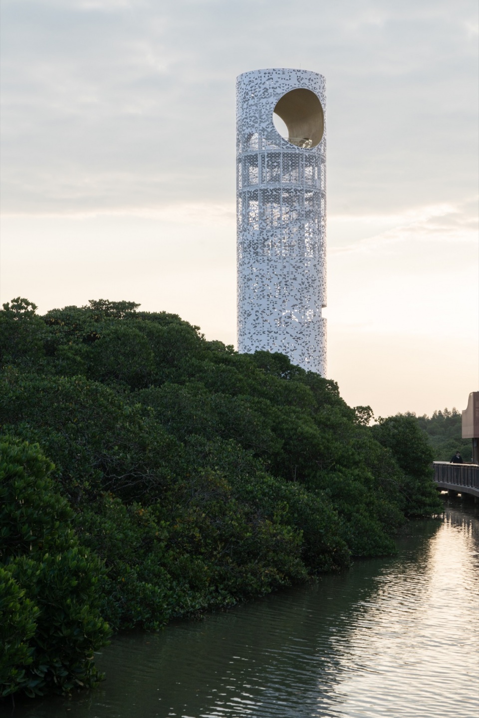 observation tower of dongzhai harbor mangrove natural reserve area by architectural design research institute of scut co ltd