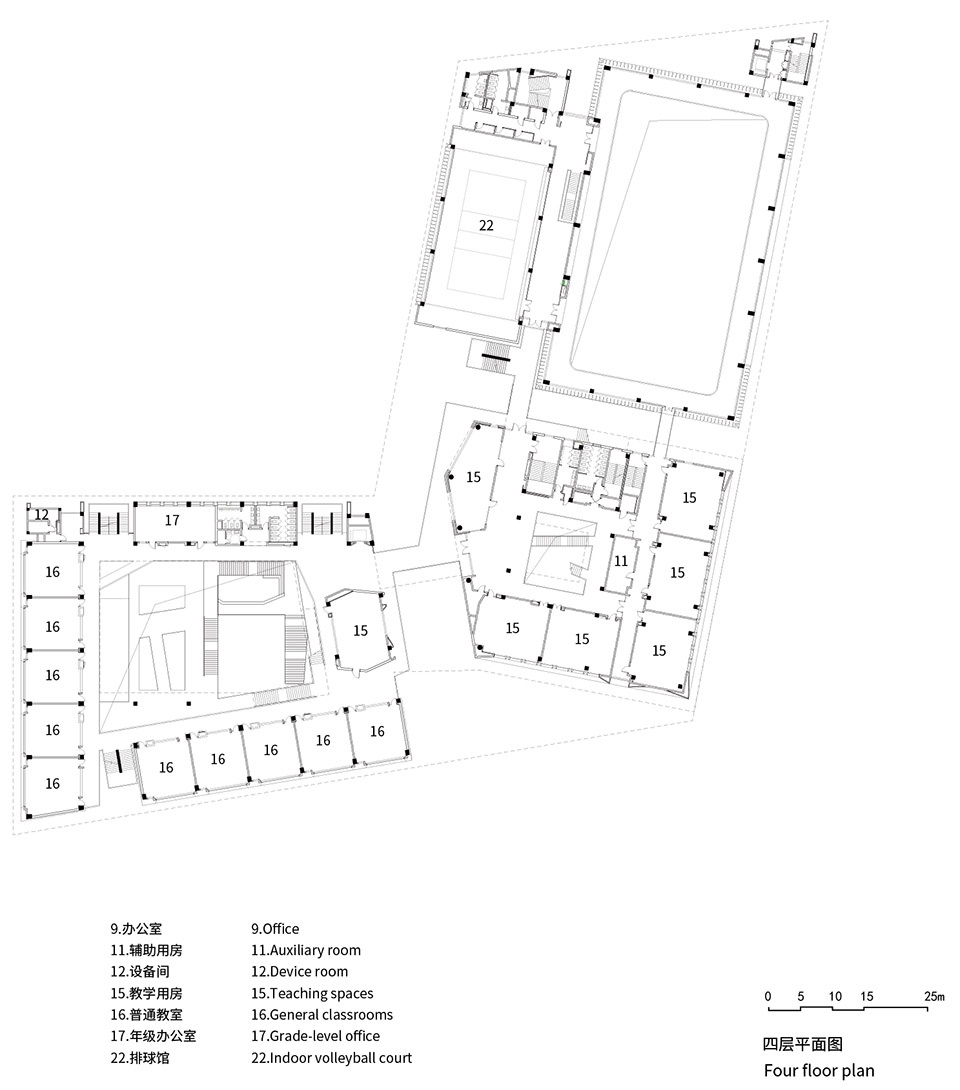 The Relocation and Expansion Project of Wuning Middle School in Putuo District Shanghai by Atelier Archmixing 拷贝