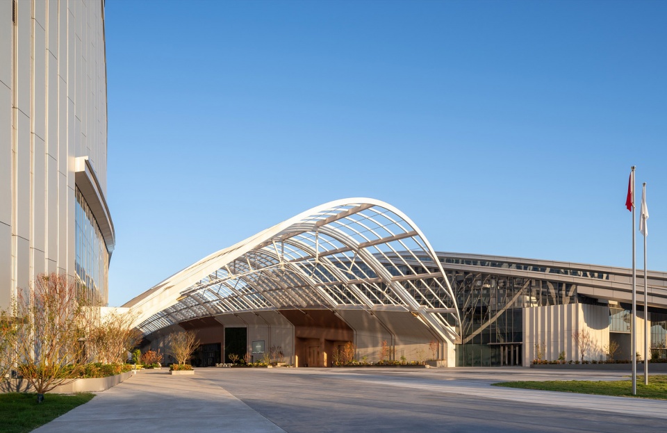 anji international convention and exhibtiion center by inernational frederic rolland architecture tus design group