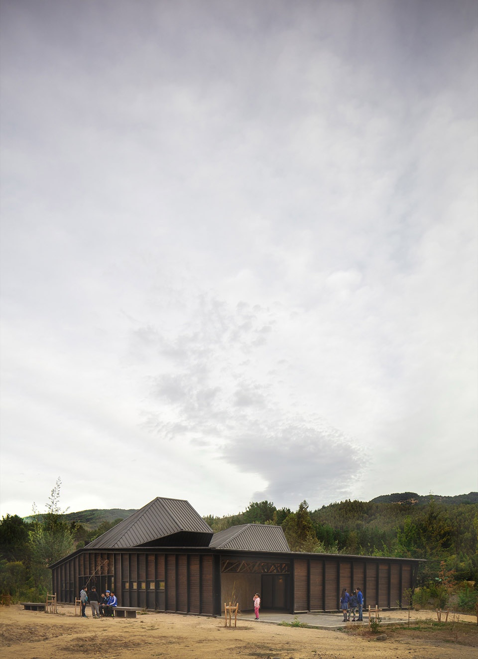 The social center of a territory