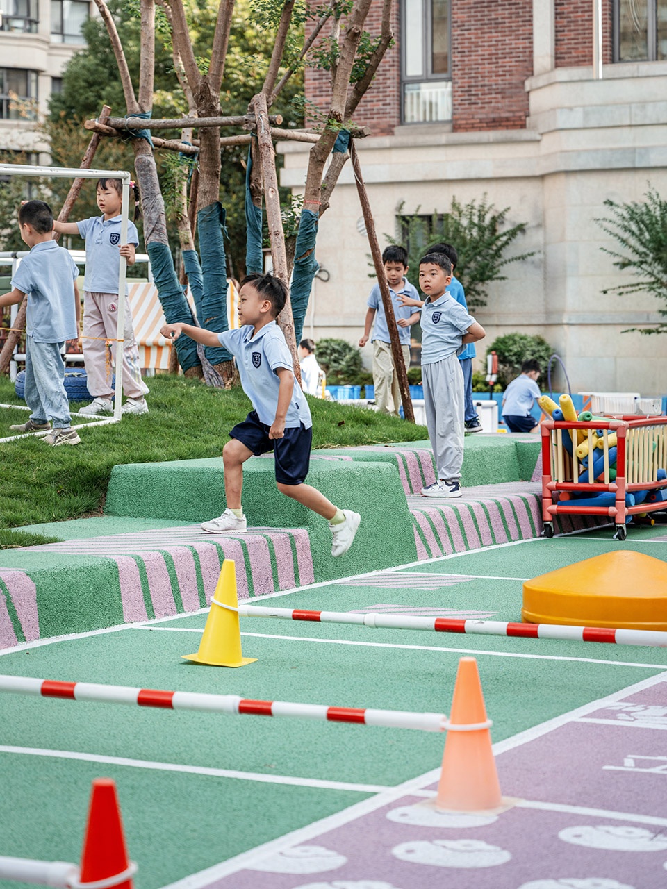 flying chess kindergarten by viascape design