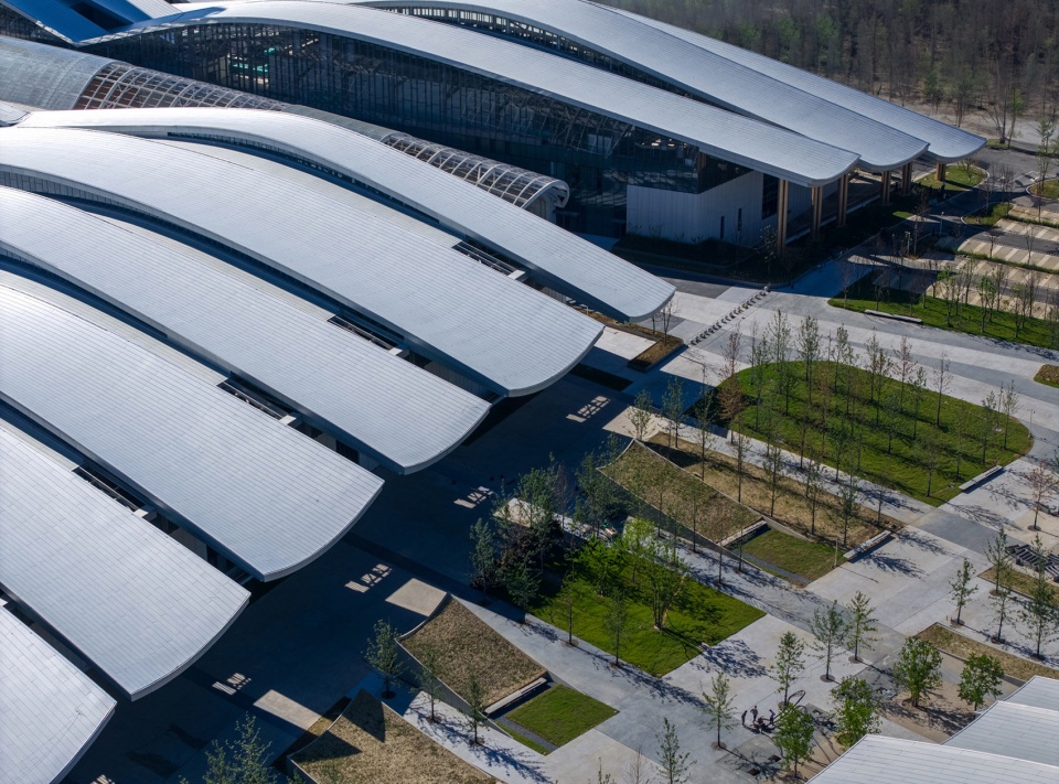 anji international convention and exhibtiion center by inernational frederic rolland architecture tus design group