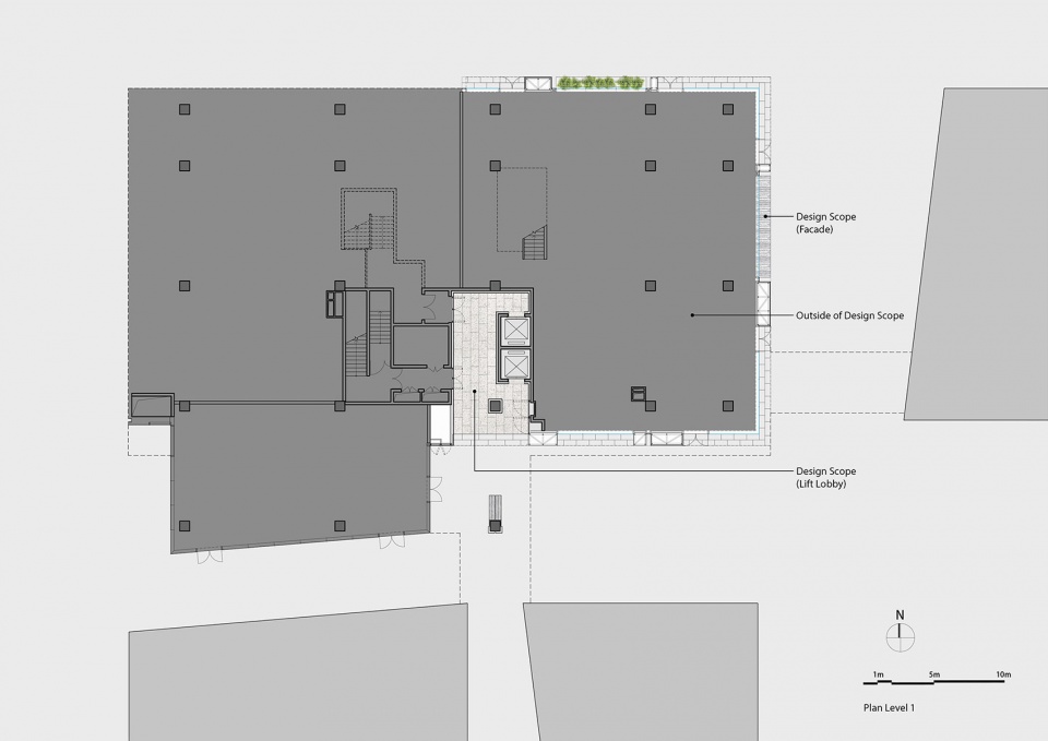 Facade and Public Space Renovation of the Street by moss architects