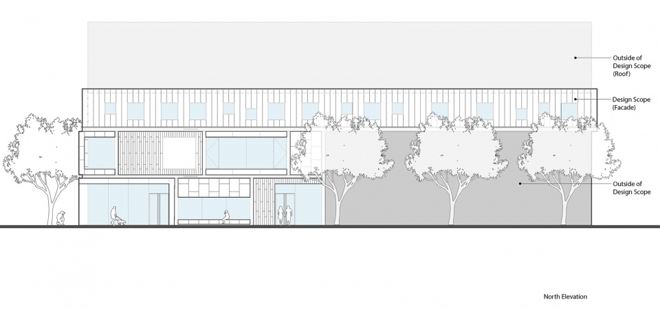 Facade and Public Space Renovation of the Street by moss architects 拷贝