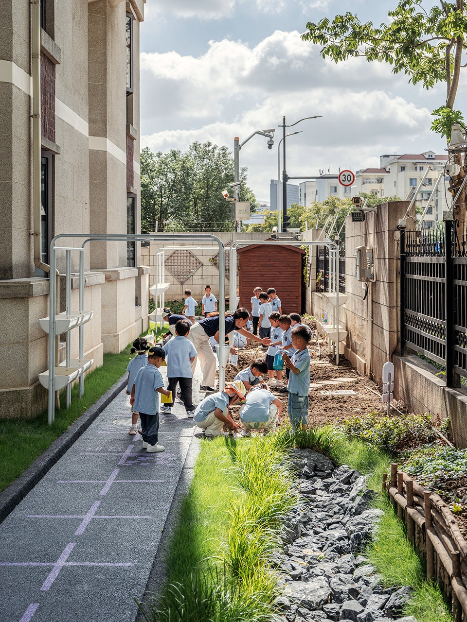 flying chess kindergarten by viascape design
