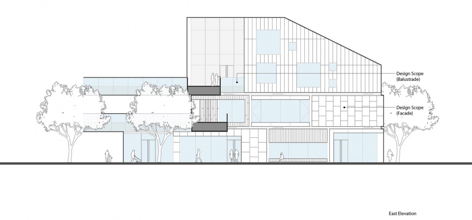 Facade and Public Space Renovation of the Street by moss architects 拷贝