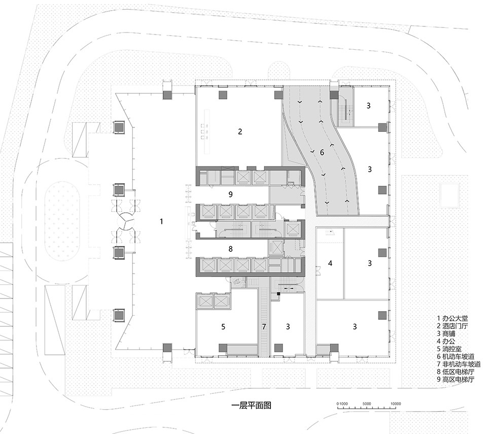 china resources land center office tower by dushe