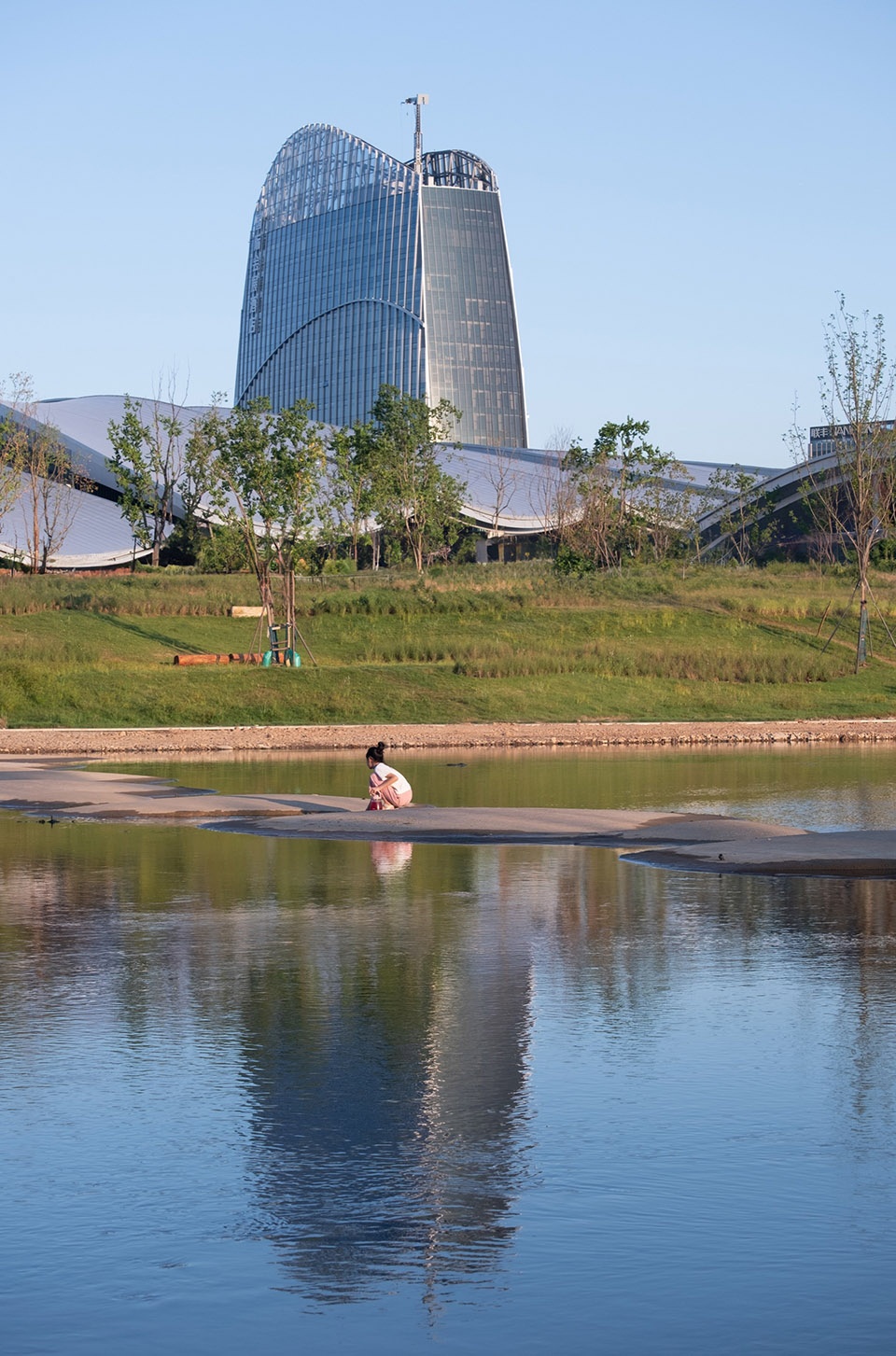 anji international convention and exhibtiion center by inernational frederic rolland architecture tus design group