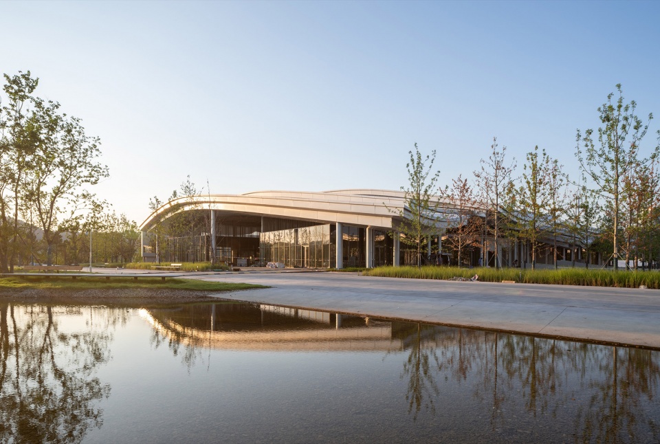 anji international convention and exhibtiion center by inernational frederic rolland architecture tus design group