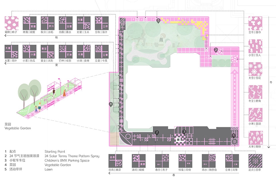 flying chess kindergarten by viascape design