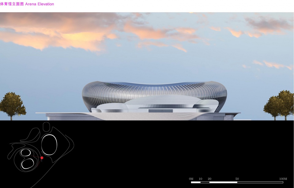 Greater Bay Area Sports Centre by Zaha Hadid Architects
