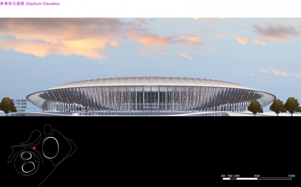Greater Bay Area Sports Centre by Zaha Hadid Architects