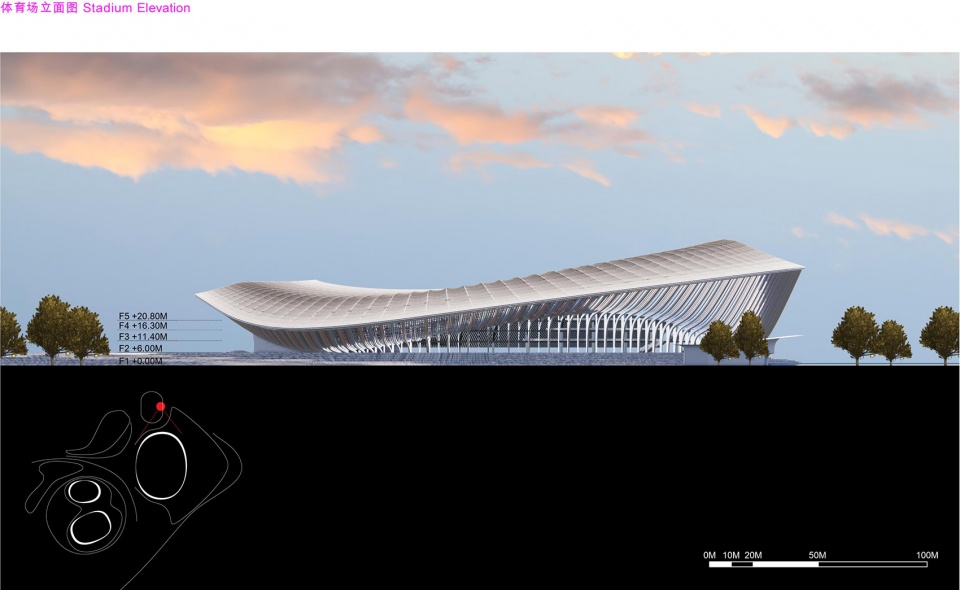Greater Bay Area Sports Centre by Zaha Hadid Architects 拷贝
