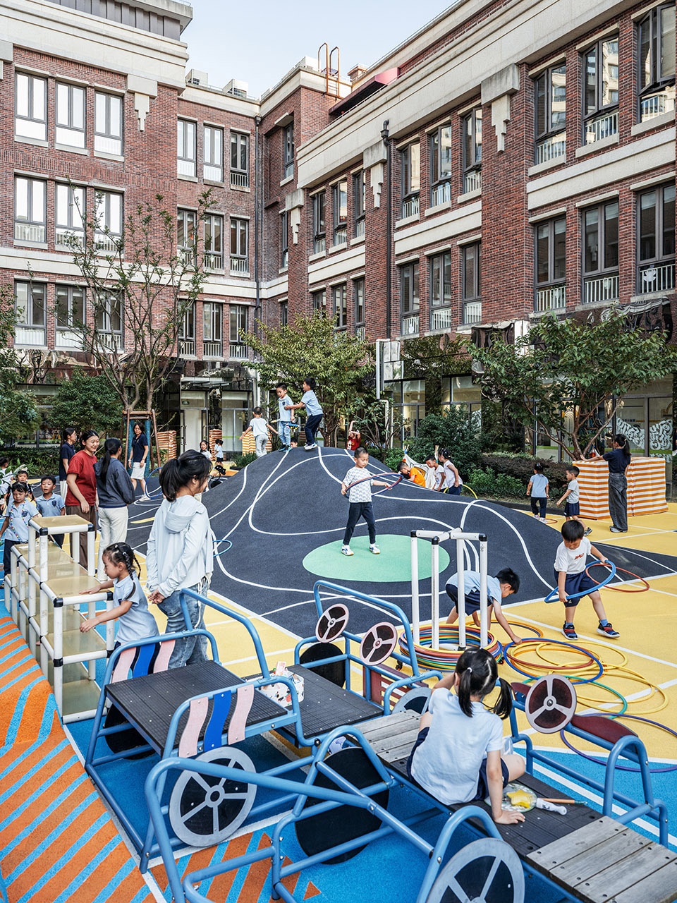 flying chess kindergarten by viascape design