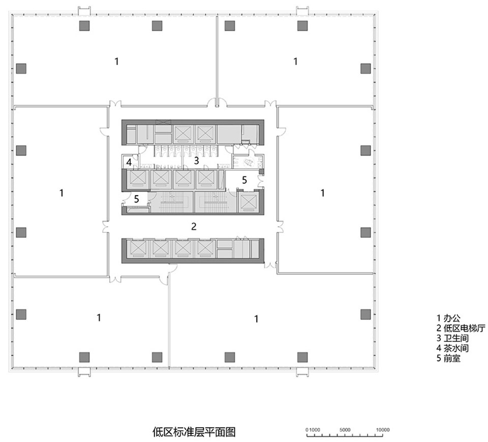china resources land center office tower by dushe