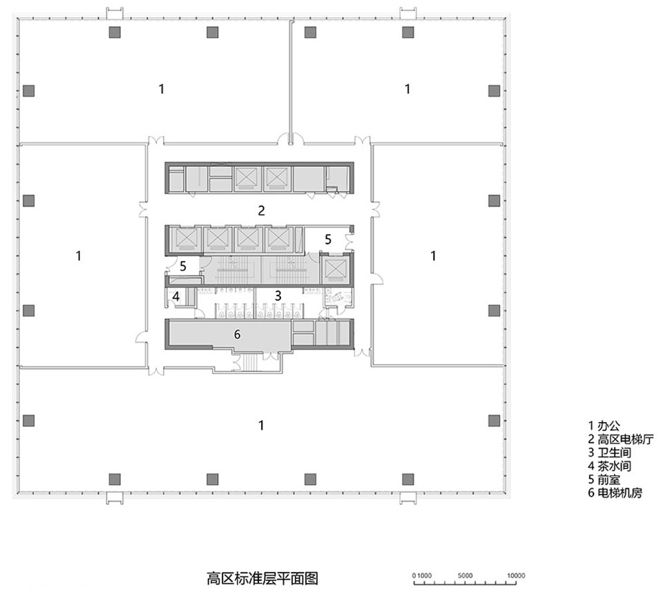 china resources land center office tower by dushe