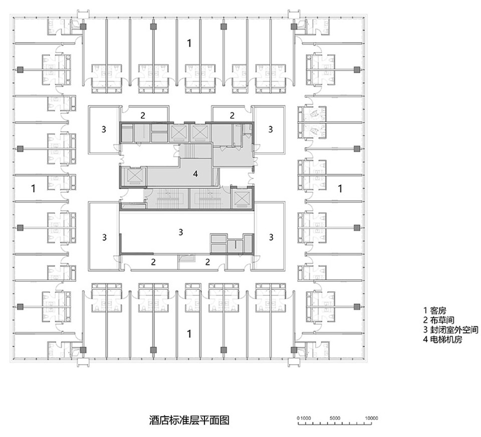 china resources land center office tower by dushe
