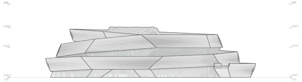 Cloud Pavilion North Elevation