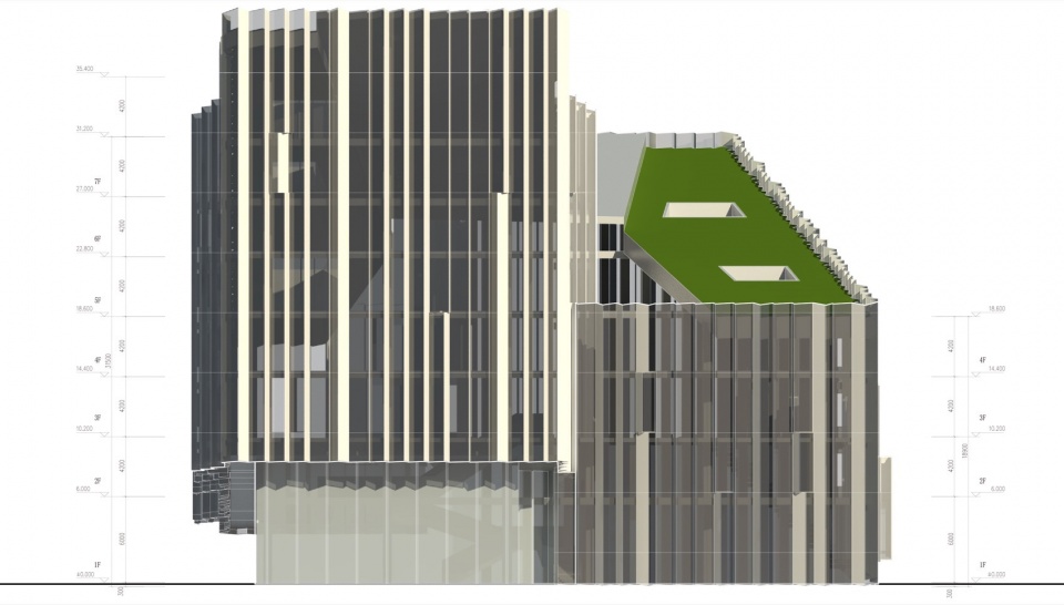 Headquater East Elevation