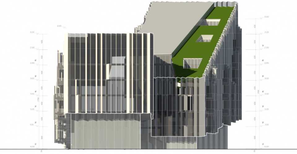Headquater West Elevation