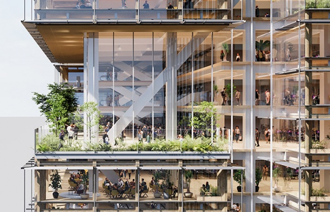 “再生树”超高层概念方案 / 日建设计