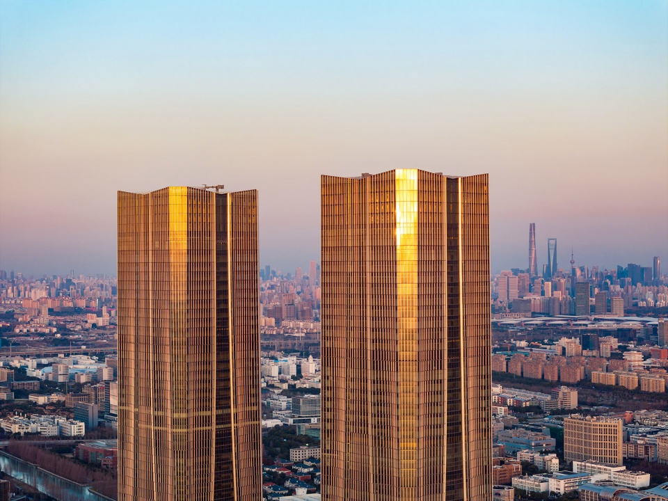 Zhangjiang Science Gate Twin Towers by Gensler