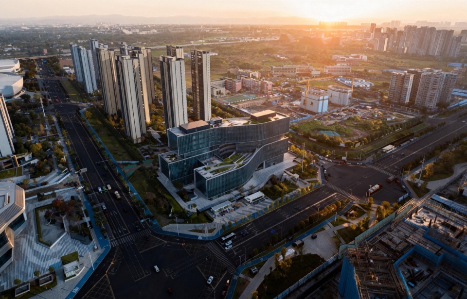 chengdu luxiao station tod area a plot three by sichuan architectural design research institute co ltd