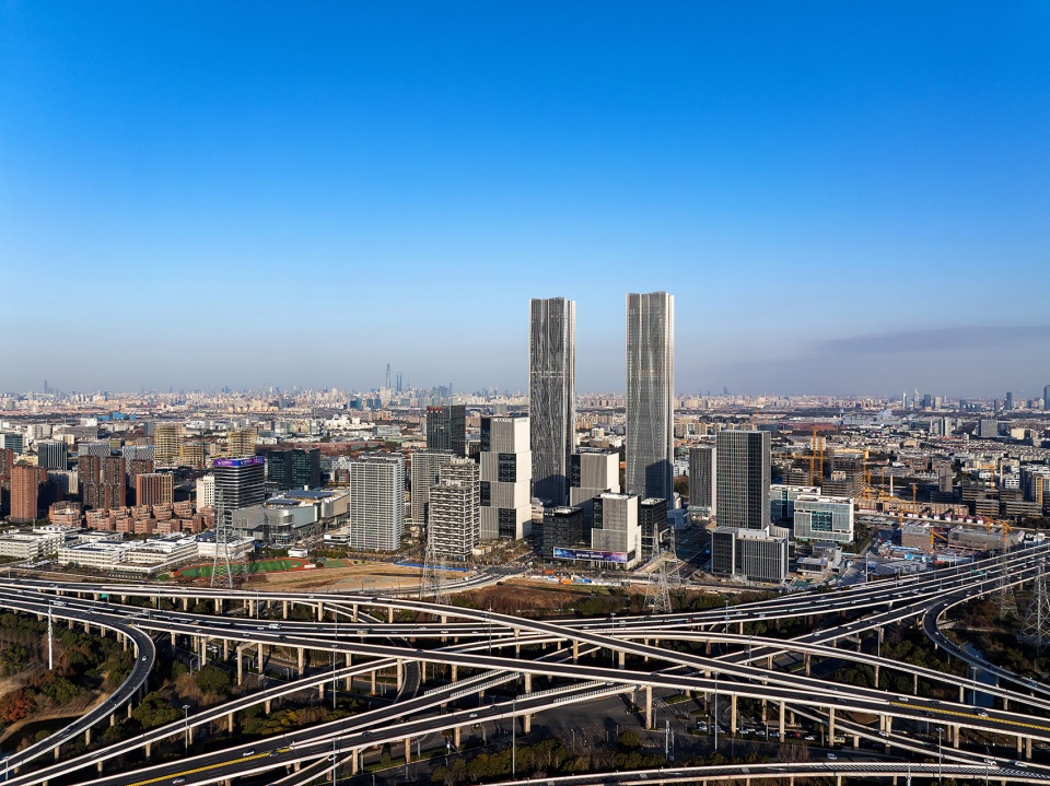 Zhangjiang Science Gate Twin Towers by Gensler