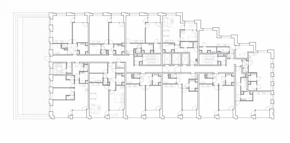 Lighthouse high rise apartment by De Zwarte Hond