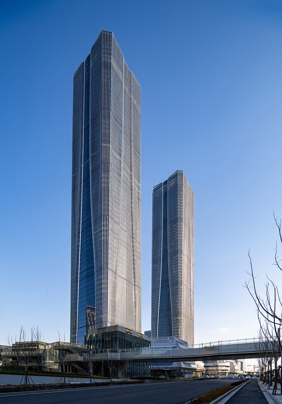 Zhangjiang Science Gate Twin Towers by Gensler