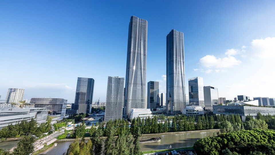 Zhangjiang Science Gate Twin Towers by Gensler