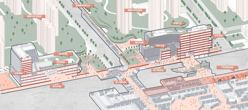 chengdu luxiao station tod area a plot three by sichuan architectural design research institute co ltd
