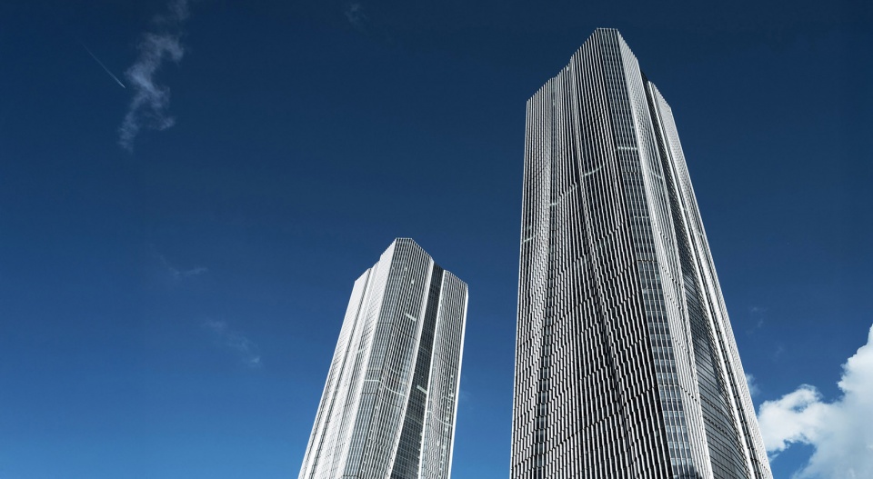 Zhangjiang Science Gate Twin Towers by Gensler