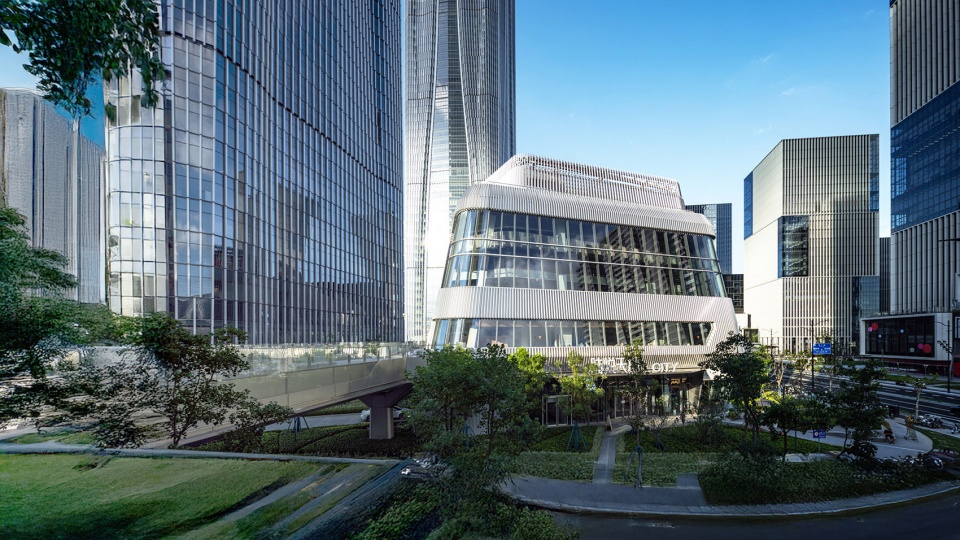 Zhangjiang Science Gate Twin Towers by Gensler