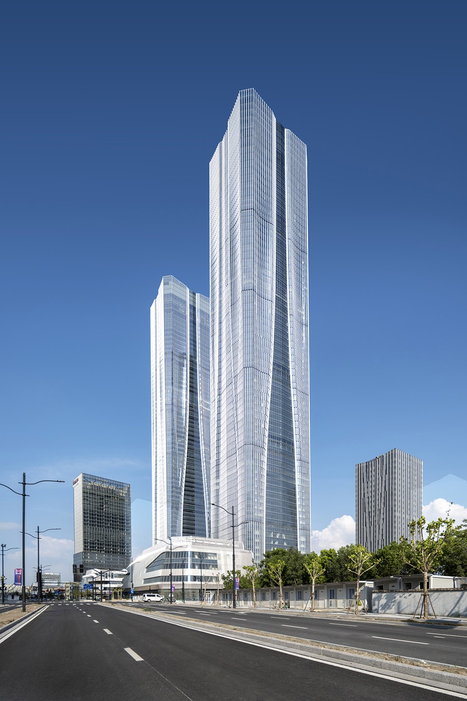 Zhangjiang Science Gate Twin Towers by Gensler