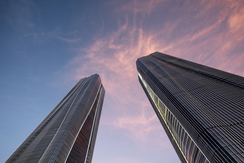 Zhangjiang Science Gate Twin Towers by Gensler
