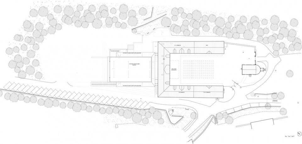 multi purpose hall in chateaufor by berellini architecte