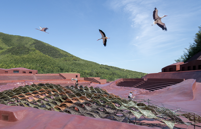 The Earth Valley Theater in Yaohu Village by GOA