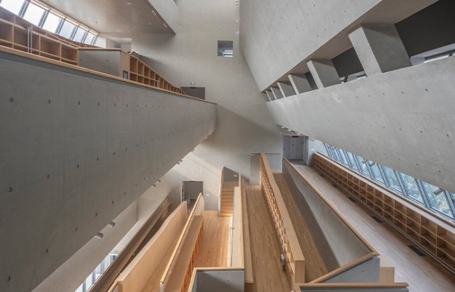 Library of the High School Affiliated to Nanjing Normal University, Xiaozhuang Campus by Atelier FCJZ