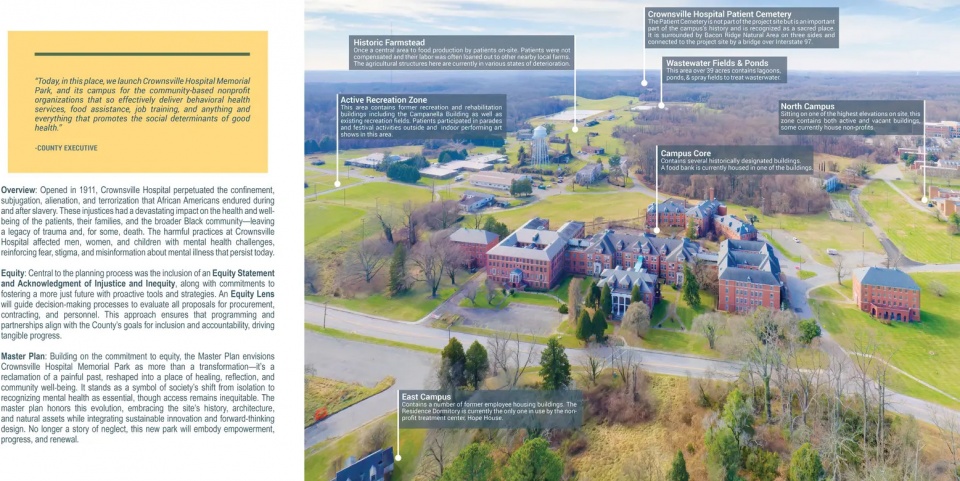 2025 asla analysis and planning award of excellence crownsville hospital memorial park design collective inc carmichael associates