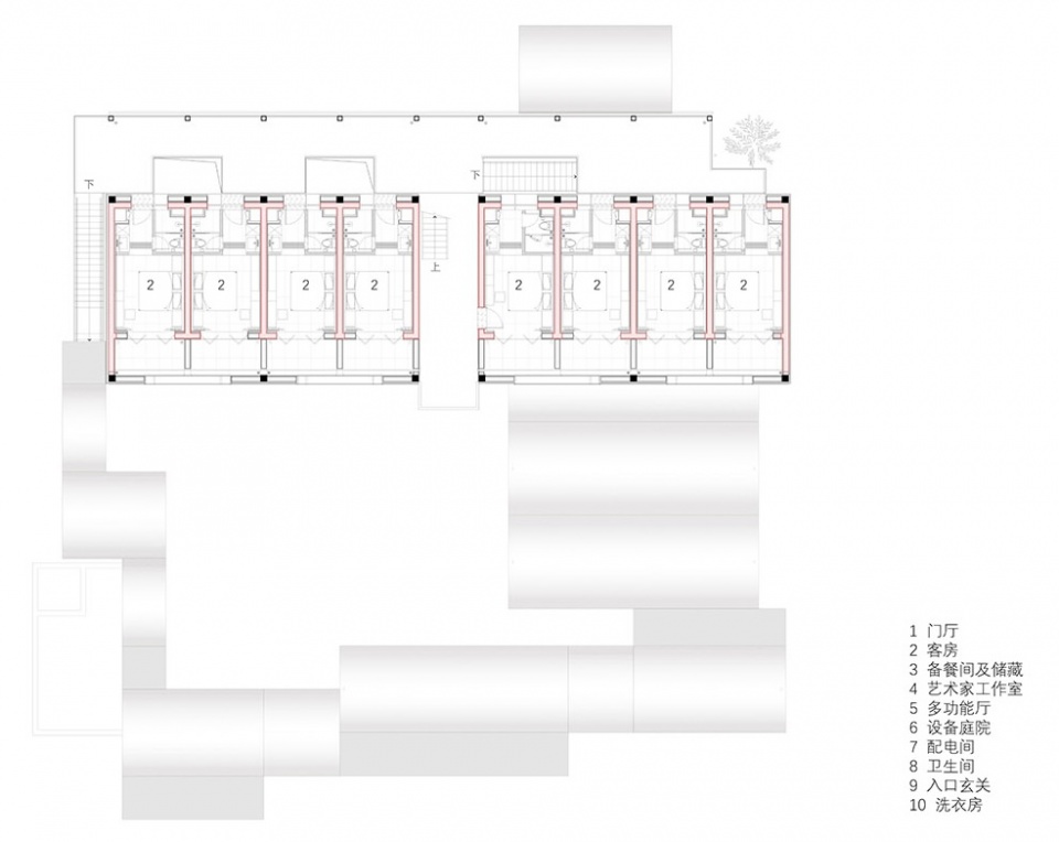 Xianjing Village Qingyi Lodge by HsuDu Architects