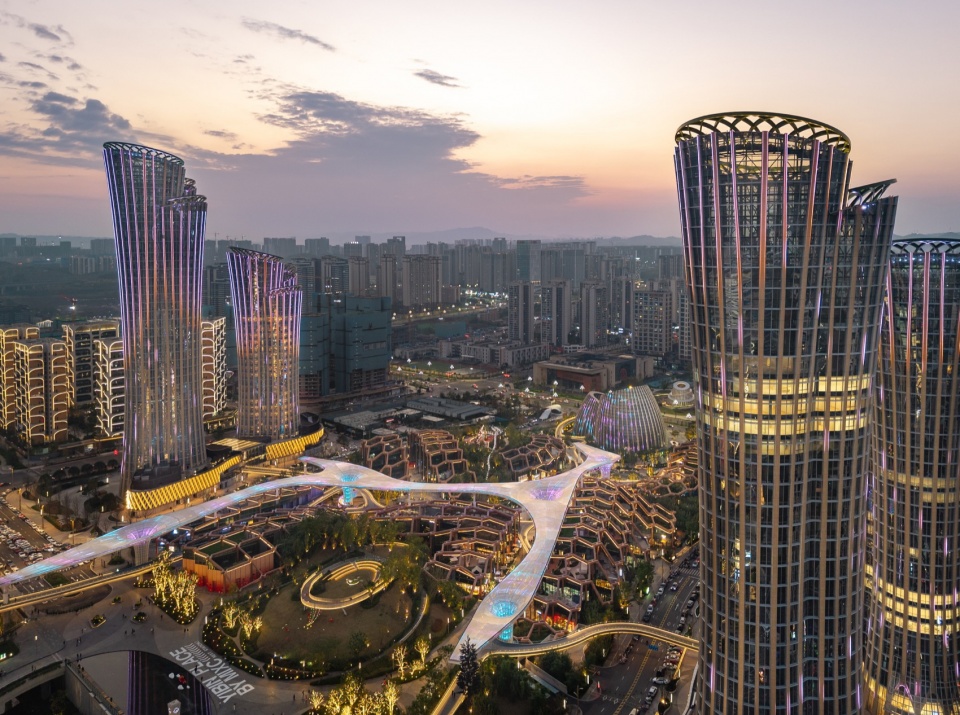 Yibin High Speed Railway Station Gateway Development in Sichuan Province by Pelli Clarke Partners