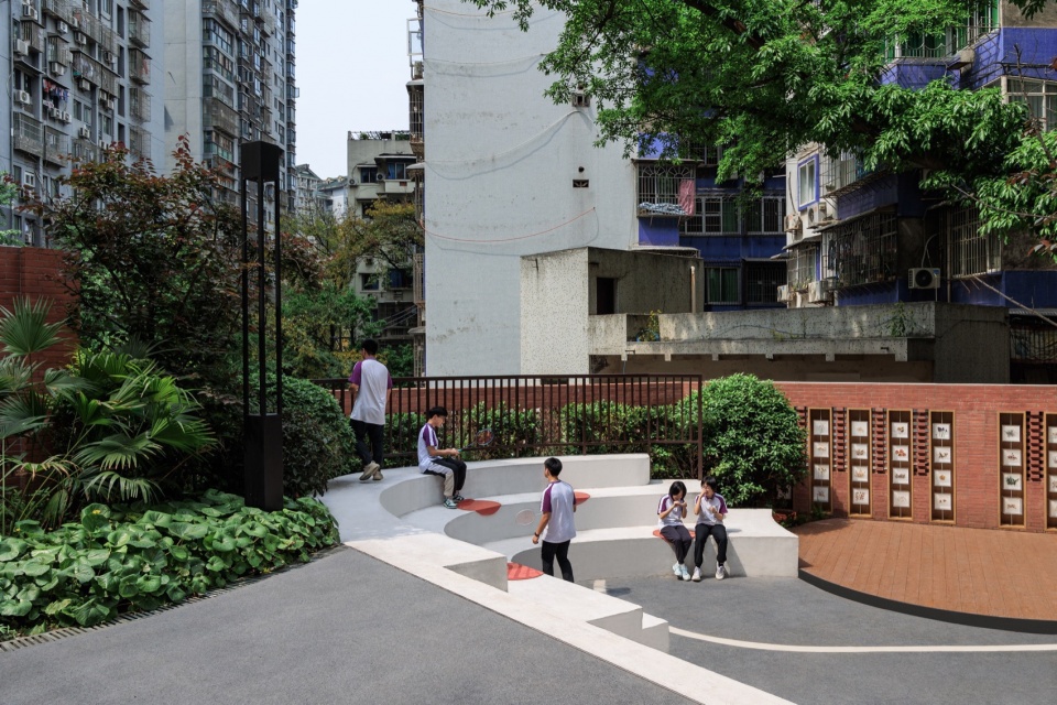 landscape transformation of zhangjiagarden campus bashu secondary school by aofan design