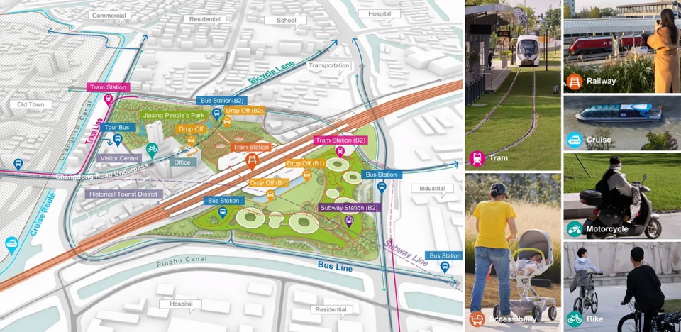 2025 asla urban design award of honor jiaxing station park by zscape and mad