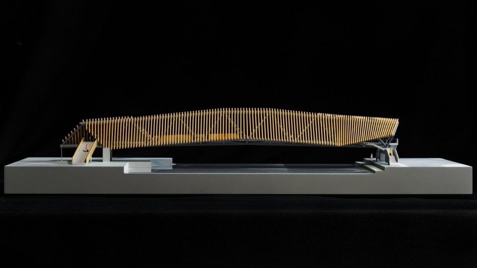 Tassel Bridge Pedestrian Bridge on the North Side of Nanqing Garden Qingpu by Atelier Z temp architects