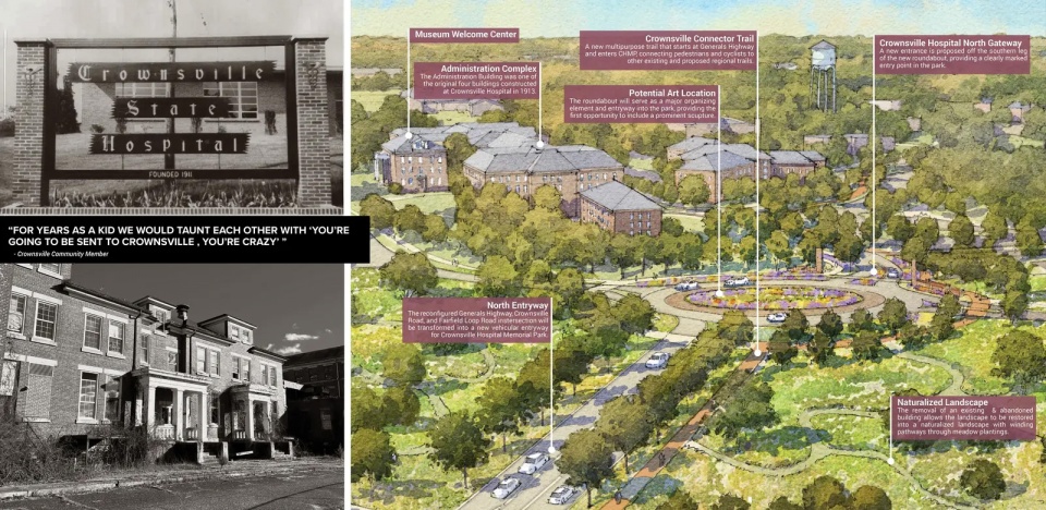 2025 asla analysis and planning award of excellence crownsville hospital memorial park design collective inc carmichael associates